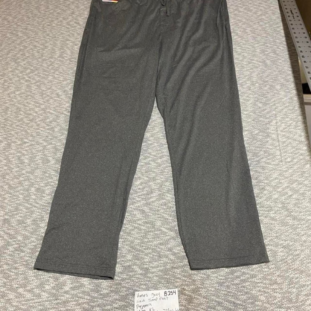 Hanes Gray sleep pants men XL. SKU-B254‎